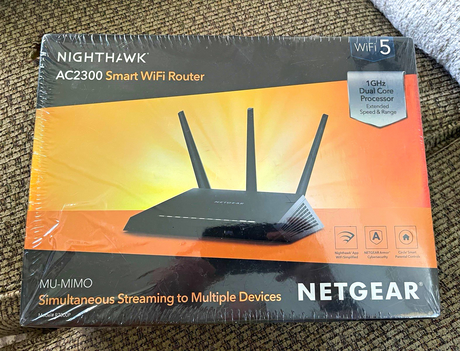 NETGEAR Nighthawk R7000P AC2300 WiFi 5 Dual-Band MU-MIMO 4-Port