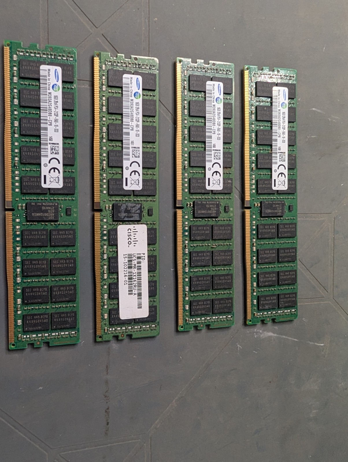 Lot Of 17 Samsung 16gb DDR4 ECC PC4 2133p Memory