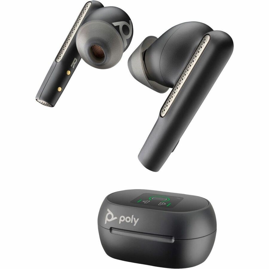 HP Poly 7Y8H0AA Voyager Free 60+M UC Carbon Black Earbuds +BT700 USB-C