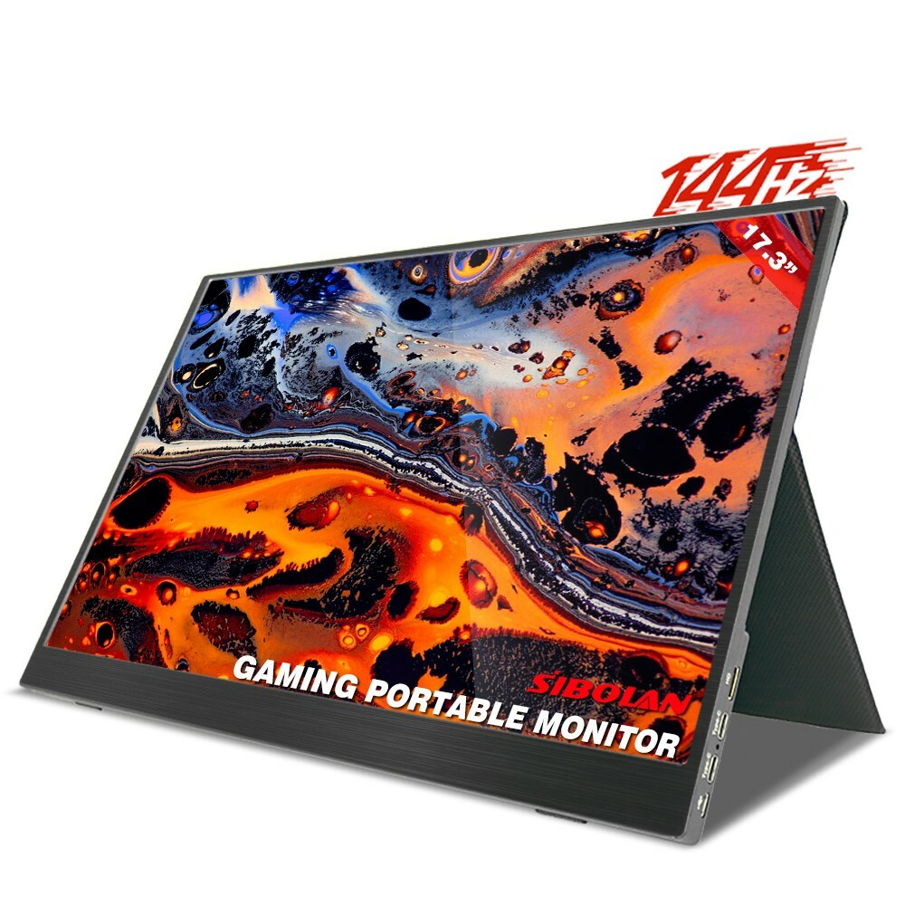 17.3inch 1080P ips144hz portable gaming monitor for Laptop PS4 mobile with Case