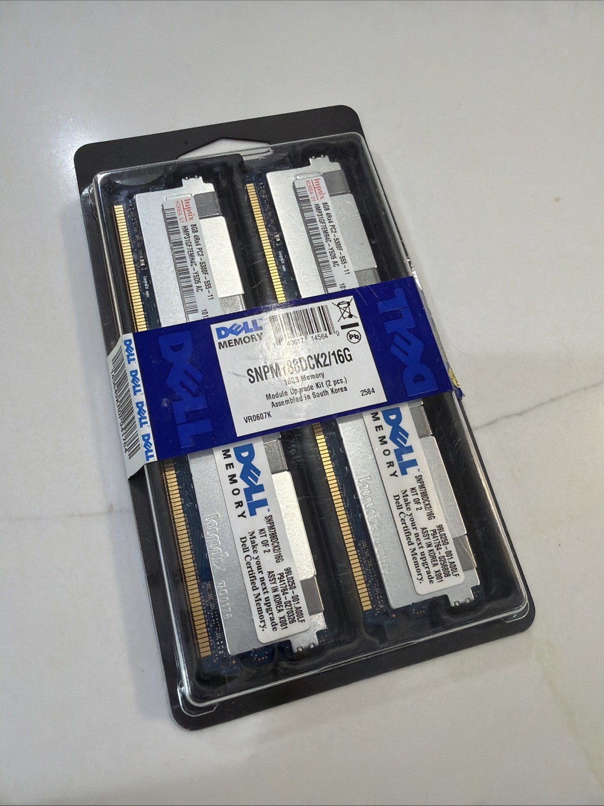 New Genuine OEM Dell SNPM788DCK2/16G 16GB 2x8GB PC2-5300F Server Ram Memory Kit