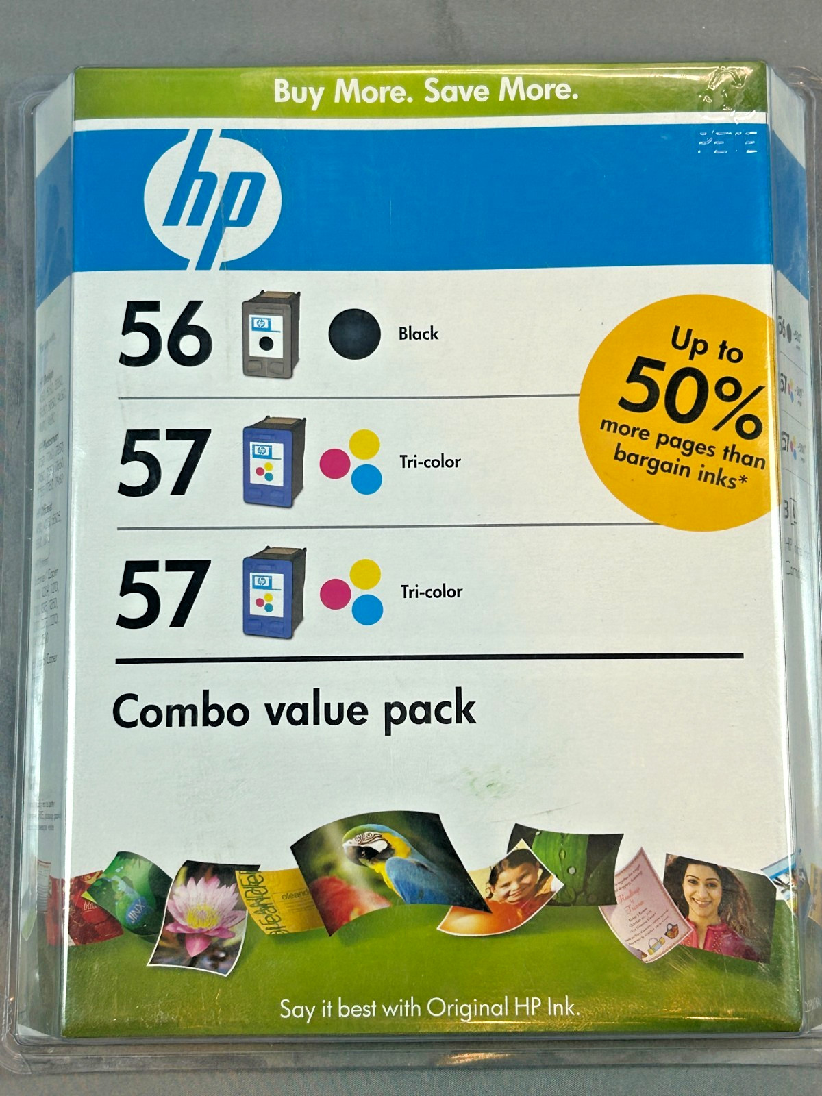 HP 56 57 Ink Combo Pack Black Tri Color Genuine OEM Expired 2010 Sealed