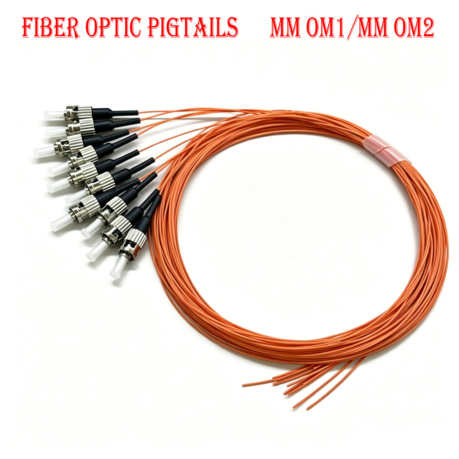 Fiber Optic ST Pigtail 1.5m 0.9mm LSZH OM1/OM2 G652D 10-50PCS FTTH FTTX Cord