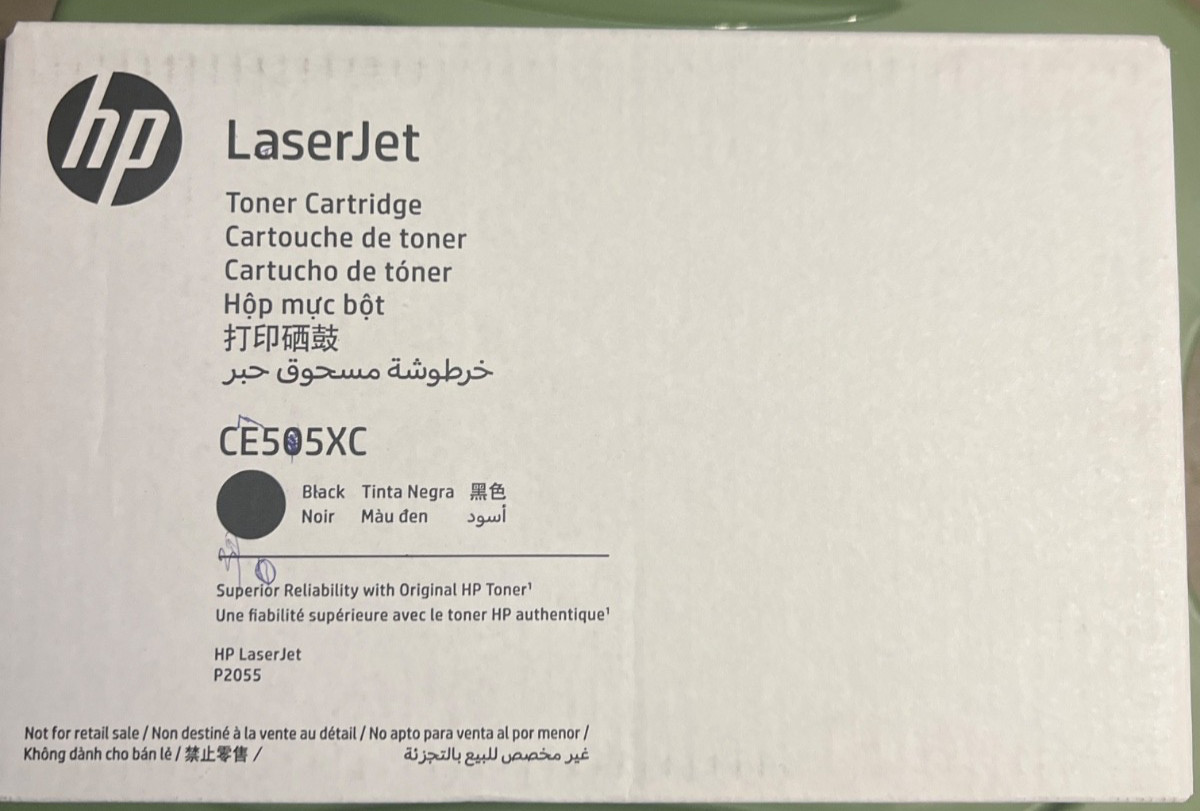 Genuine HP CE505XC 05X Black OEM High Yield LaserJet Print Toner Cartridge New