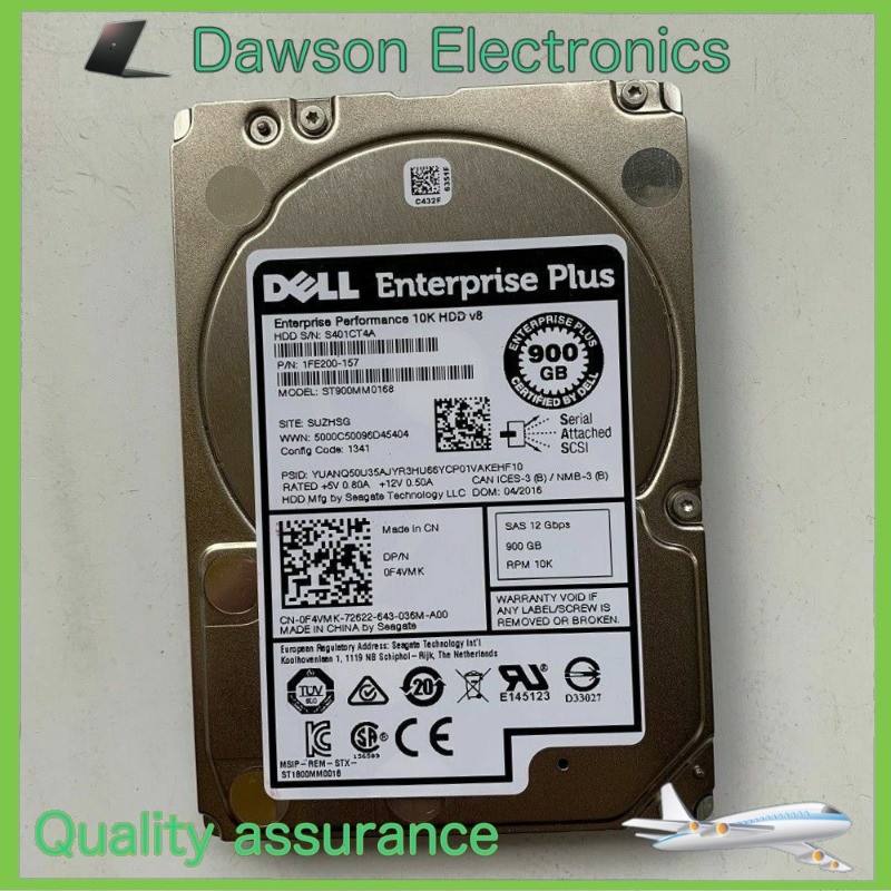 Open boxDell F4VMK Equallogic Plus V8 ST900MM0168 900GB 12Gbps 10K 2.5" SAS