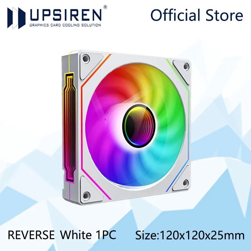 UPSIREN UF-1 PRISM 4 PRO 120mm ARGB PWM Case Fan 4-Pin Quiet 45.2 CFM