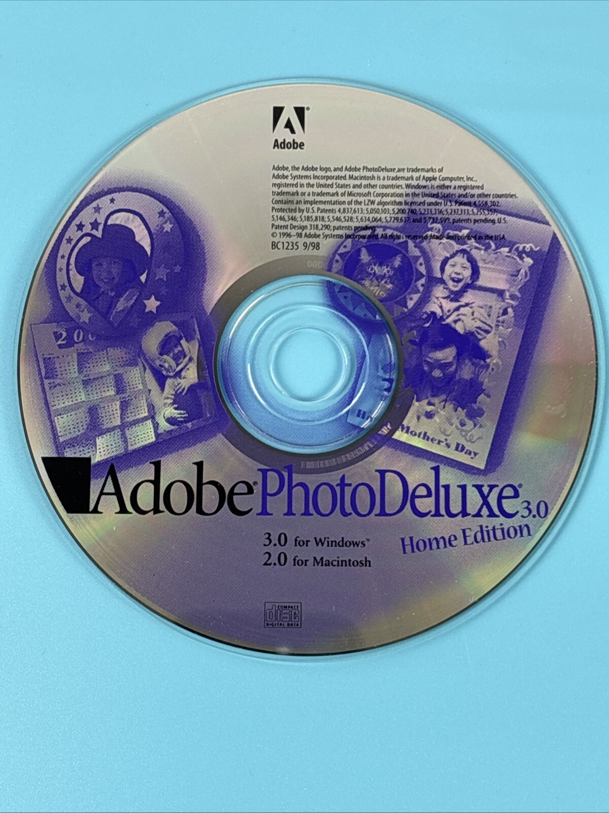 Vintage 1998 Adobe Photo Deluxe Home Edition 3.0