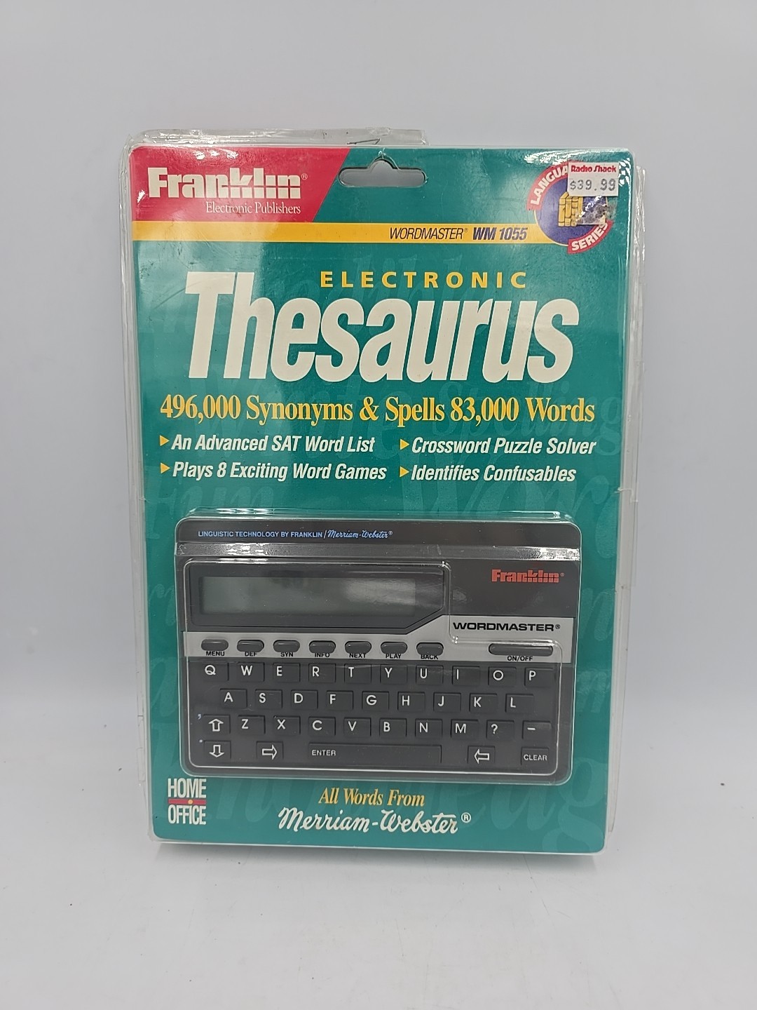 New Franklin Wordmaster Deluxe WM-1055 Electronic Thesaurus Spelling  Synonyms 