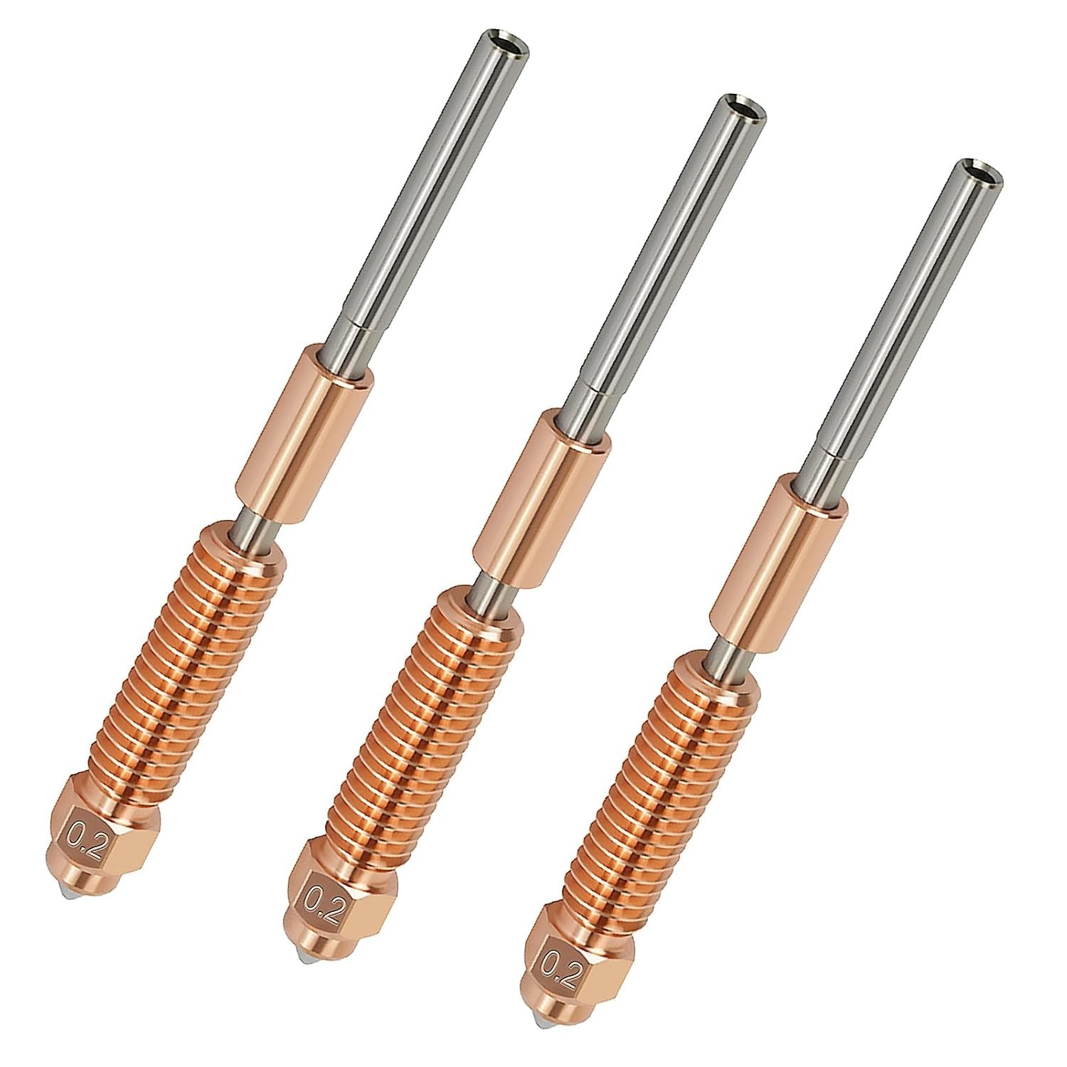 3PCS 0.2mm Unicorn Nozzle for Creality K1/K1 Max/Ender 3 V3 / V3 Plus / K1C / K1