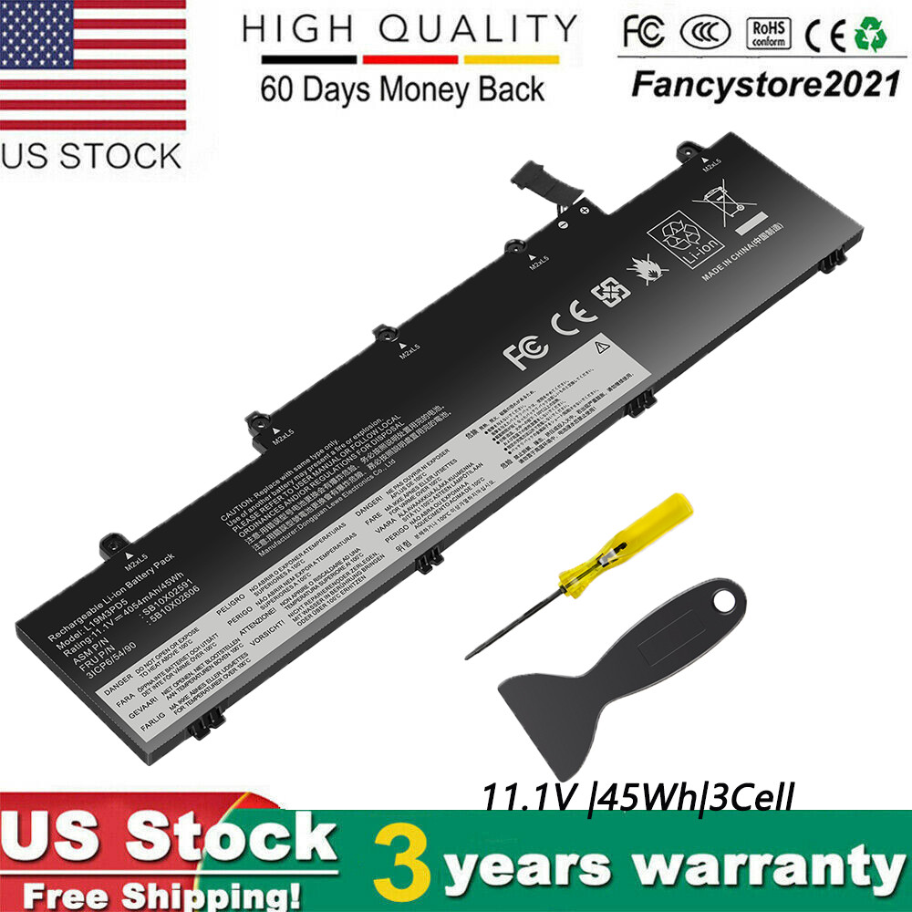 L19M3PD5 BATTERY FOR LENOVO THINKPAD E14 E15 GEN 2/3 20T6 20T8 L19D3PD5 45WH