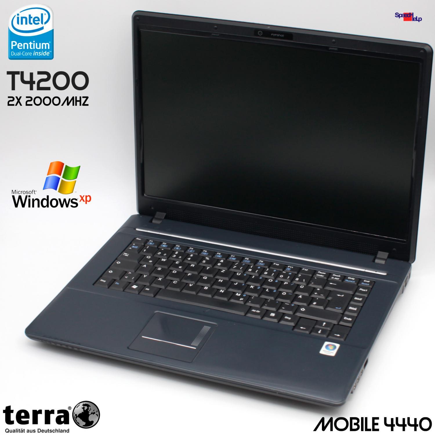TERRA MOBILE 4440 NOTEBOOK LAPTOP WINDOWS XP GEFORCE 9300 1680x1050 15.4" 250GB 