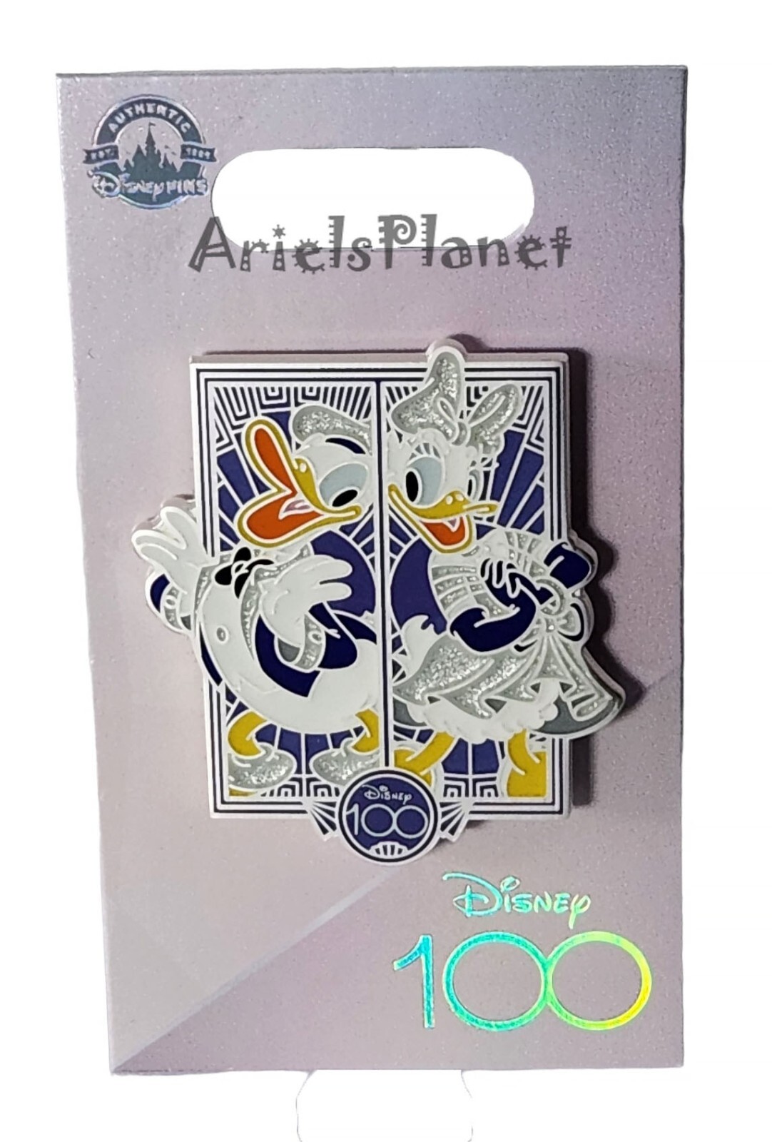 Disney Parks 100th Anniversary Celebration Donald and Daisy Duck Pin