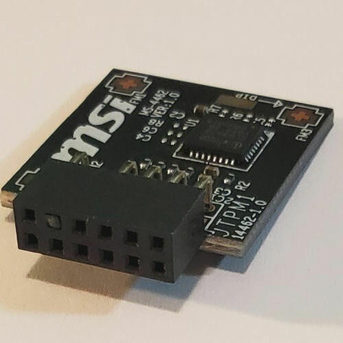 MSI TPM2SPI (MS-4462) TPM2.0 (12Pin, 1 Closed) TPM Module (SPI)