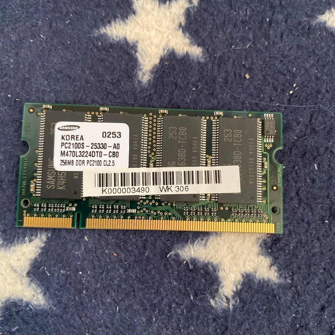 Samsung 256MB DDR PC2100 CL2.5 Laptop Memory M470L3224DT0-CB0