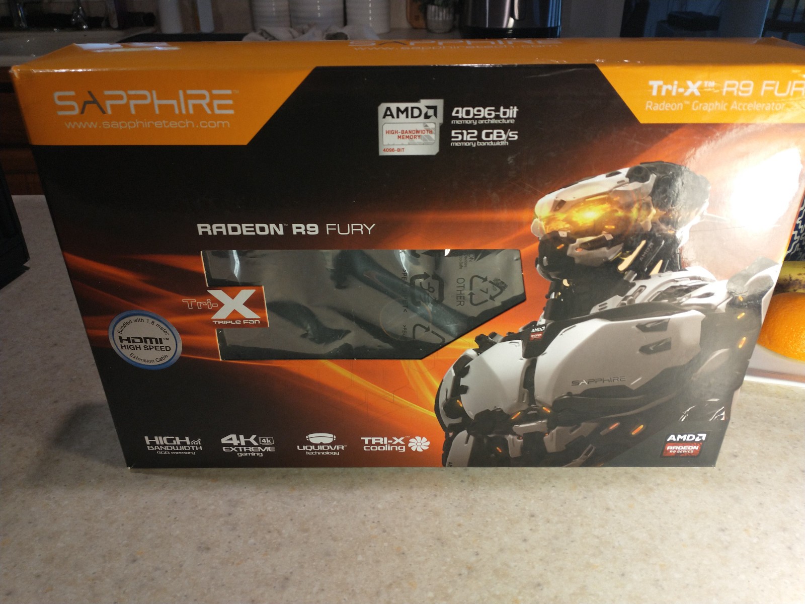 AMD Sapphire Radeon Nitro R9 Fury Graphics Card 11247-00-40G tri x 4096 bit bus