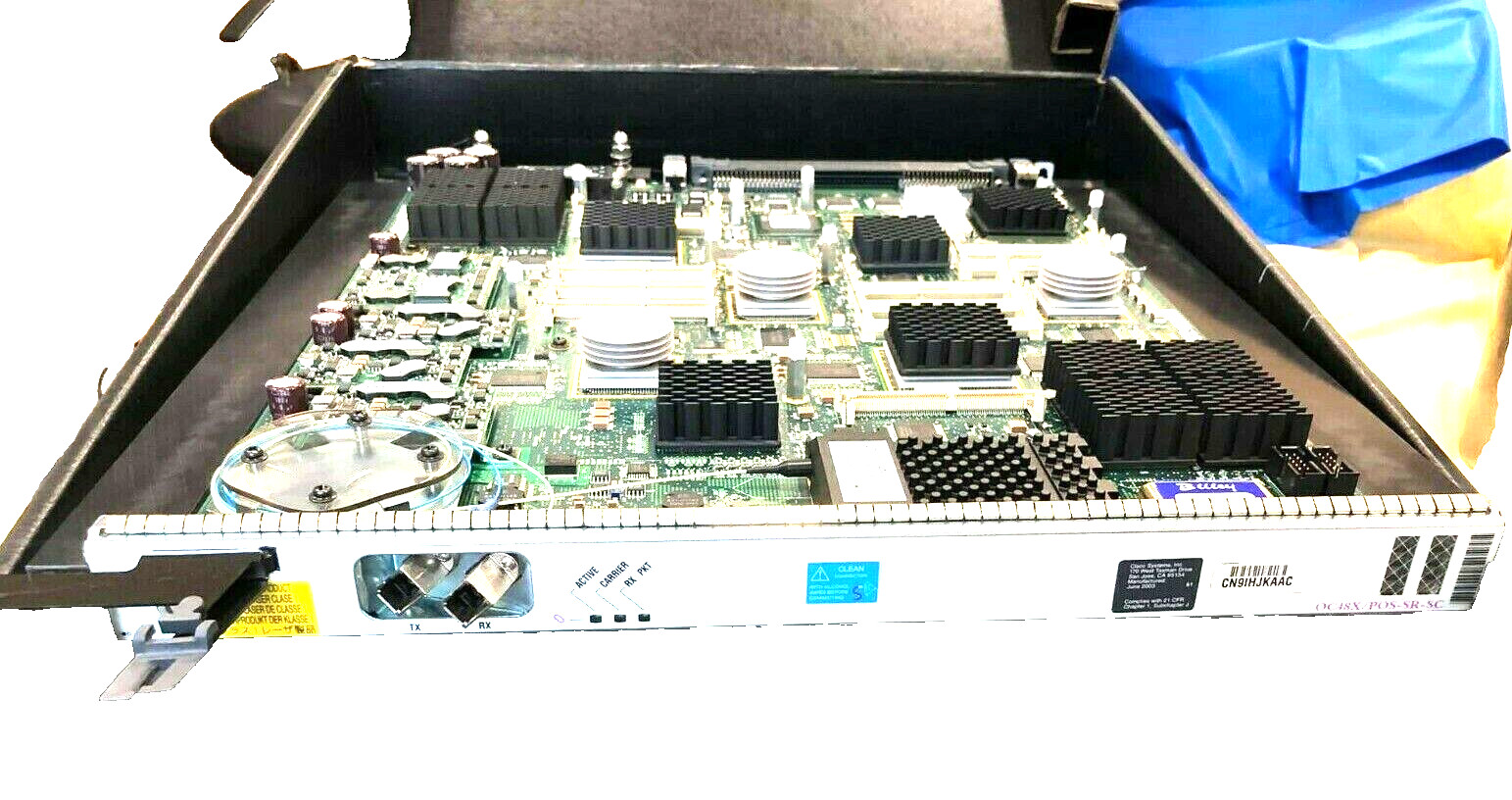 CISCO OC48X/POS-SR-SC GSR12000 OC48 LINE CARD CN9IHJKAAC USED.