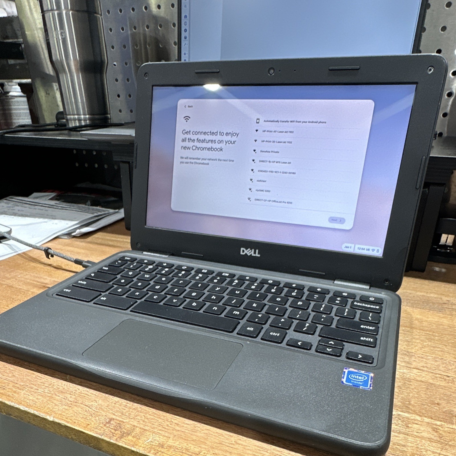Dell Chromebook 3100 11.6" Celeron 4GB 32GB eMMC Chrome OS USB-C Black