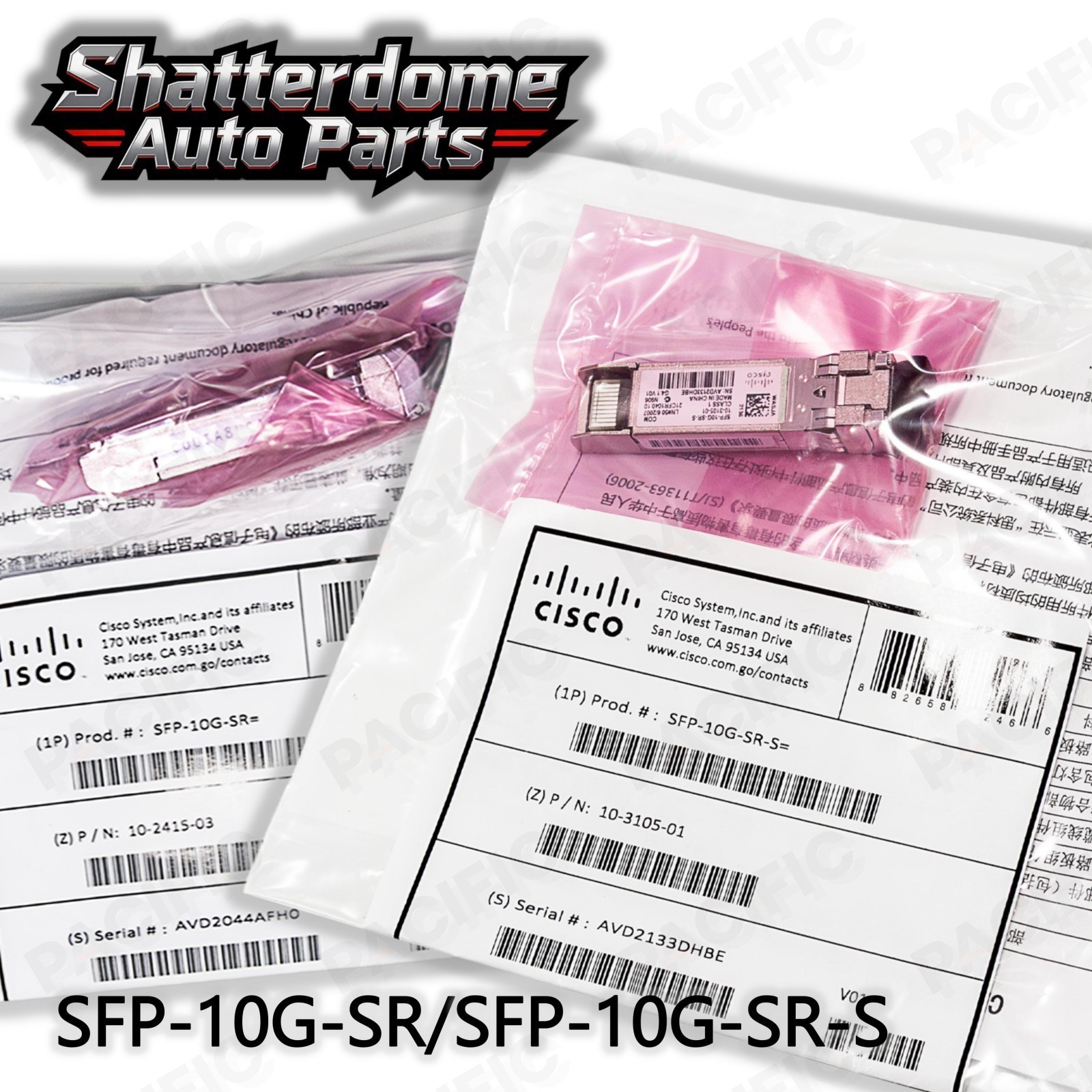 10G SFP+ Transceiver Module 850nm 300m Cisco SFP-10G-SR/SFP-10G-SR-S
