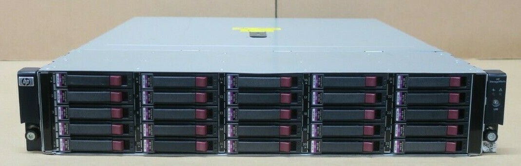 HP StorageWorks D2700 AJ941A 25x 146GB HDD Disk Enclosure 2x SAS I/O Controllers