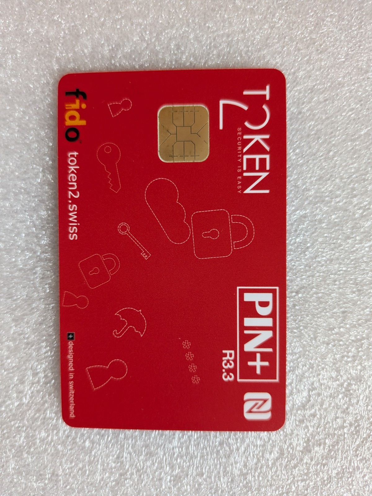 Token2 NFC Smartcard FIDO2.1 Level 2 R3.3. PIV function.