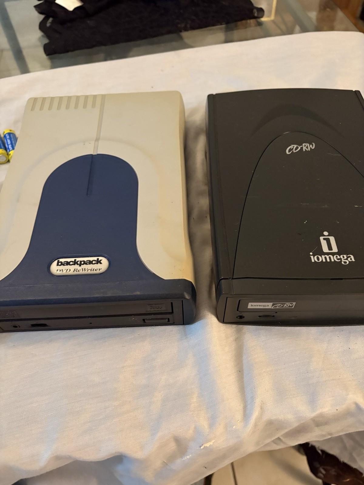 MicroSolutions Backpack DVD ReWriter & Iomega CD-RW External Drives Lot