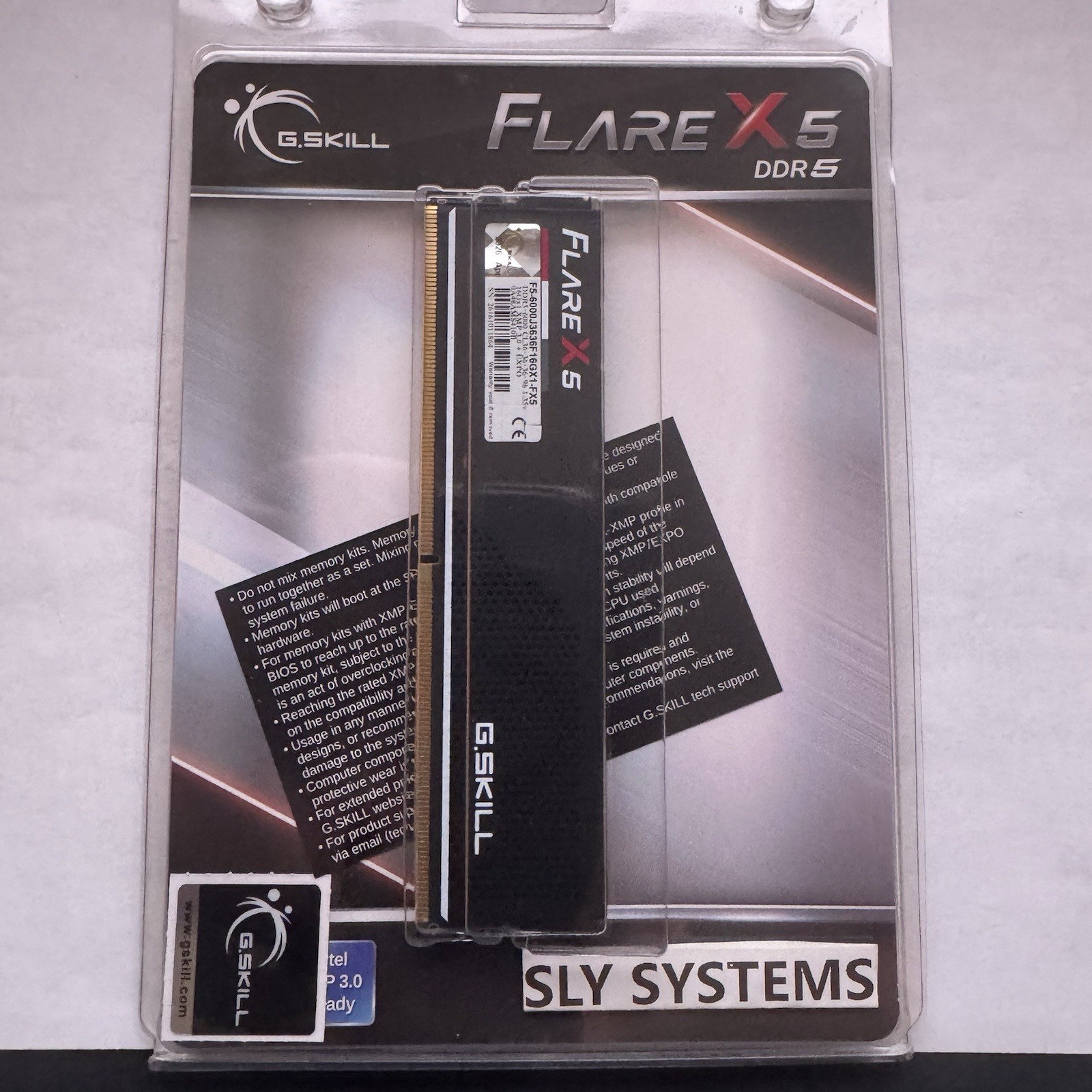 New G.SKILL Flare X5 16GB 1x16GB DDR5 6000 CL36 Memory