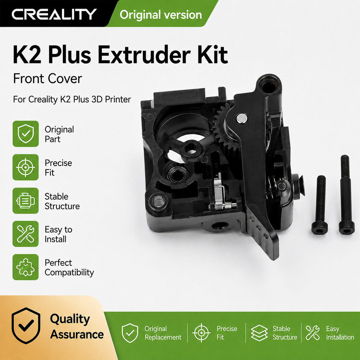 Creality K2 Plus Extruder Kit Front Cover, 3D Printer Part Front... 