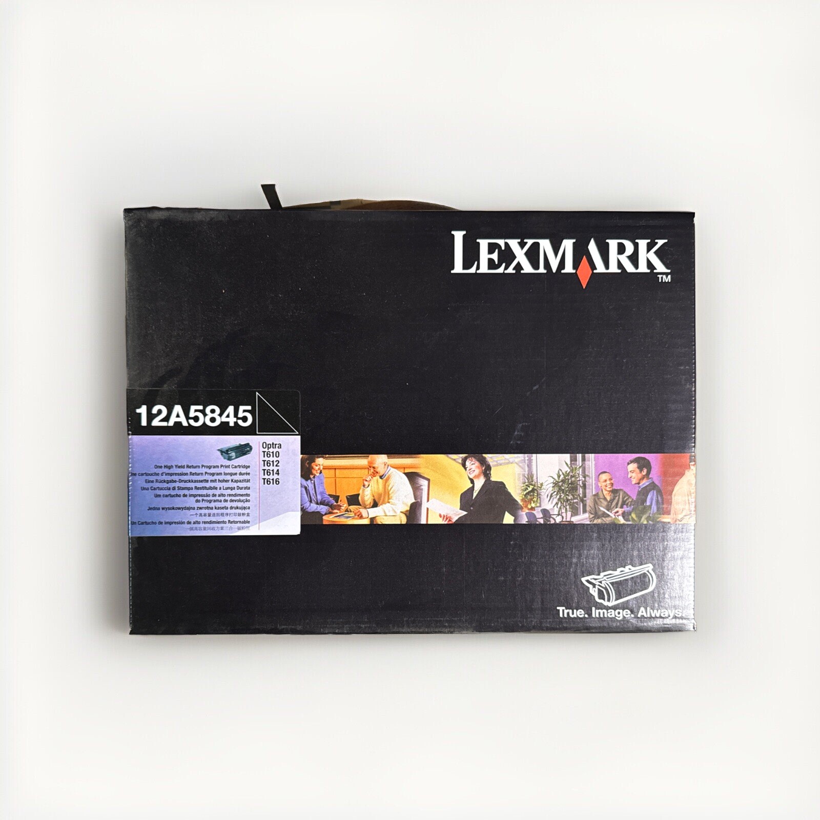 Lexmark 12A5845 Black High Yield Toner Cartridge OEM Genuine New Optra T T610