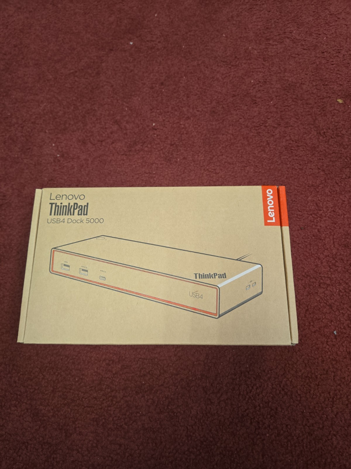 Lenovo ThinkPad USB4 Dock 5000 Laptop Docking Station (40BF0100US) | Black
