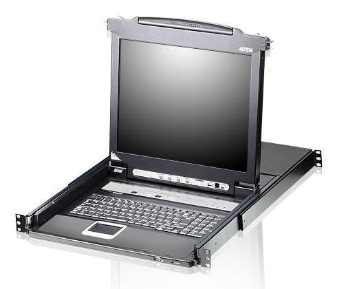Aten W128301369 CL5708M-CH 8 Port 17 LCD KVMP Switch with Swiss/German Keyb ~E~