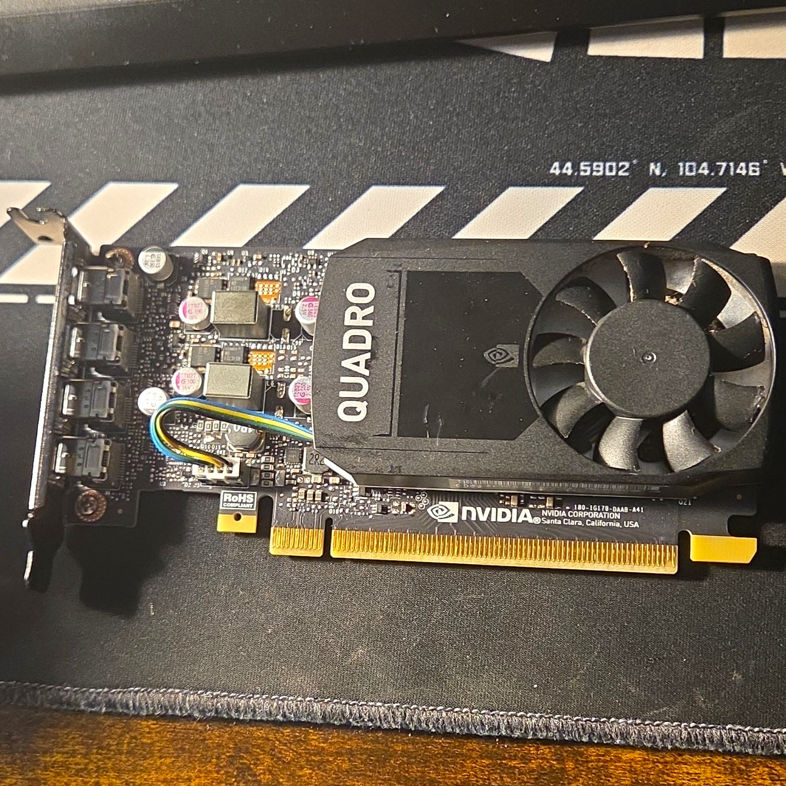 NVIDIA Quadro P1000 4GB GDDR5 PCIe x16 SFF Graphics Card, Mini DP, CUDA