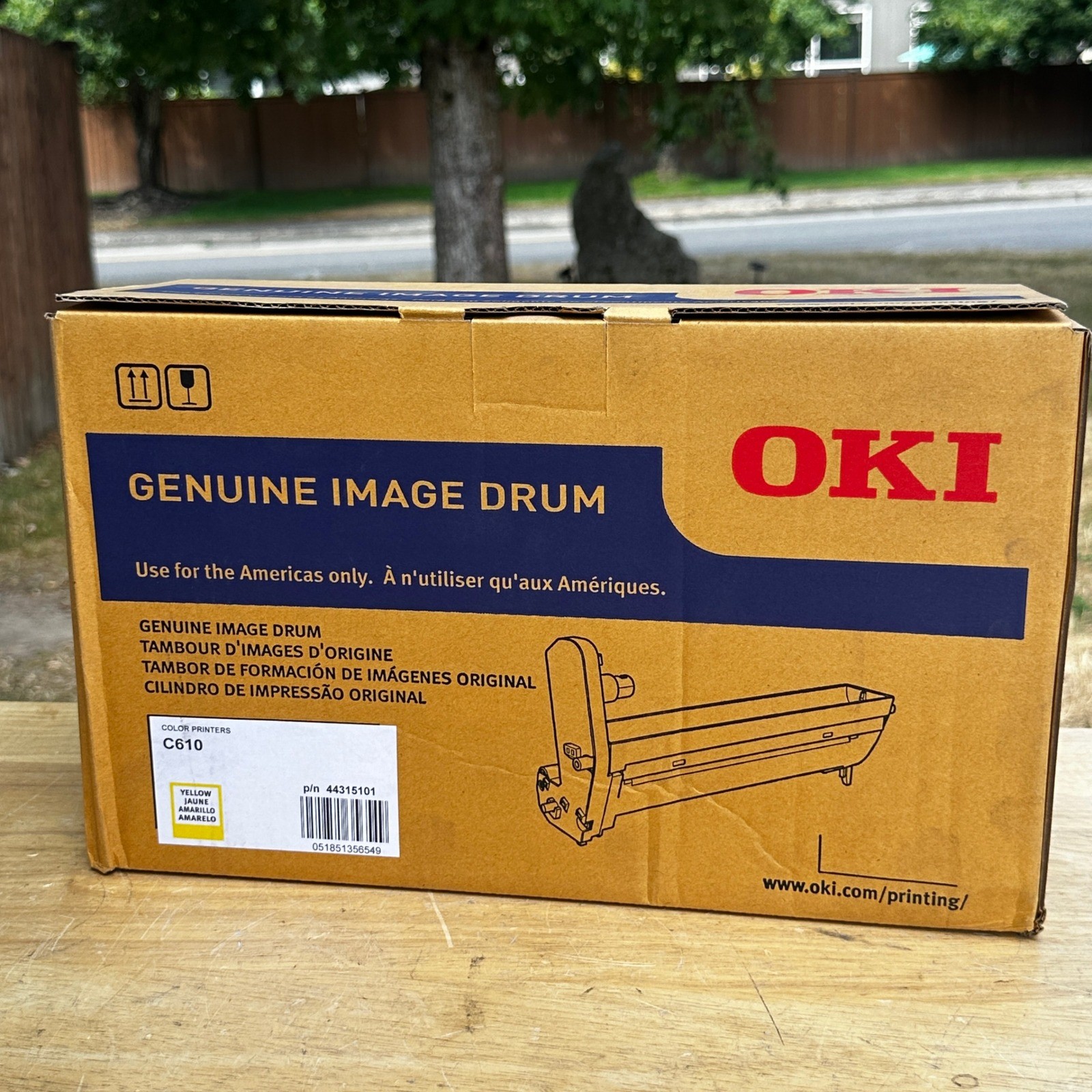 OKI Genuine Yellow Image Drum 44315101 for C610 Color Printer