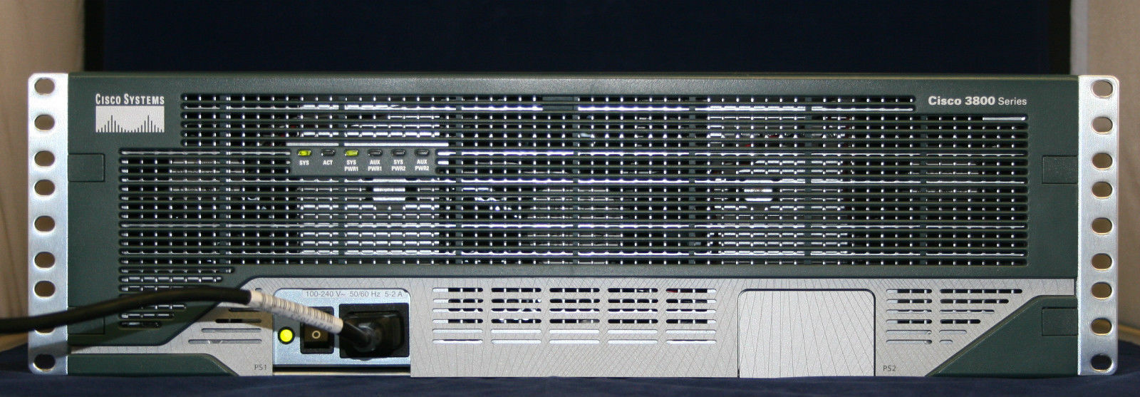 Cisco 3845-HSEC/K9 w/ Adventerprise 15.1 IOS 1GBD/256F & AIM-VPN-SSL-3 Module