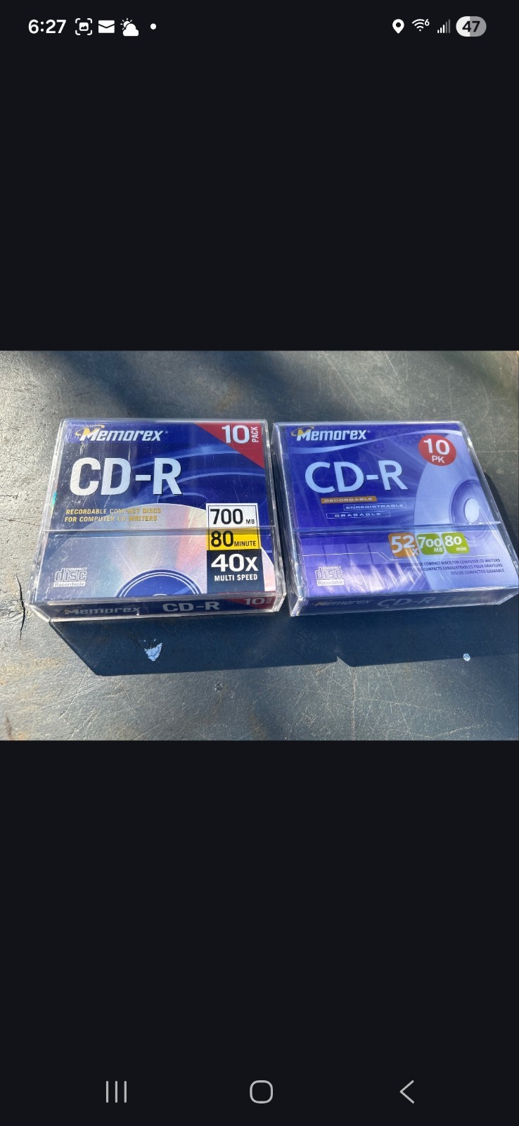 2 Memorex 10 Pack Cd-R Packs