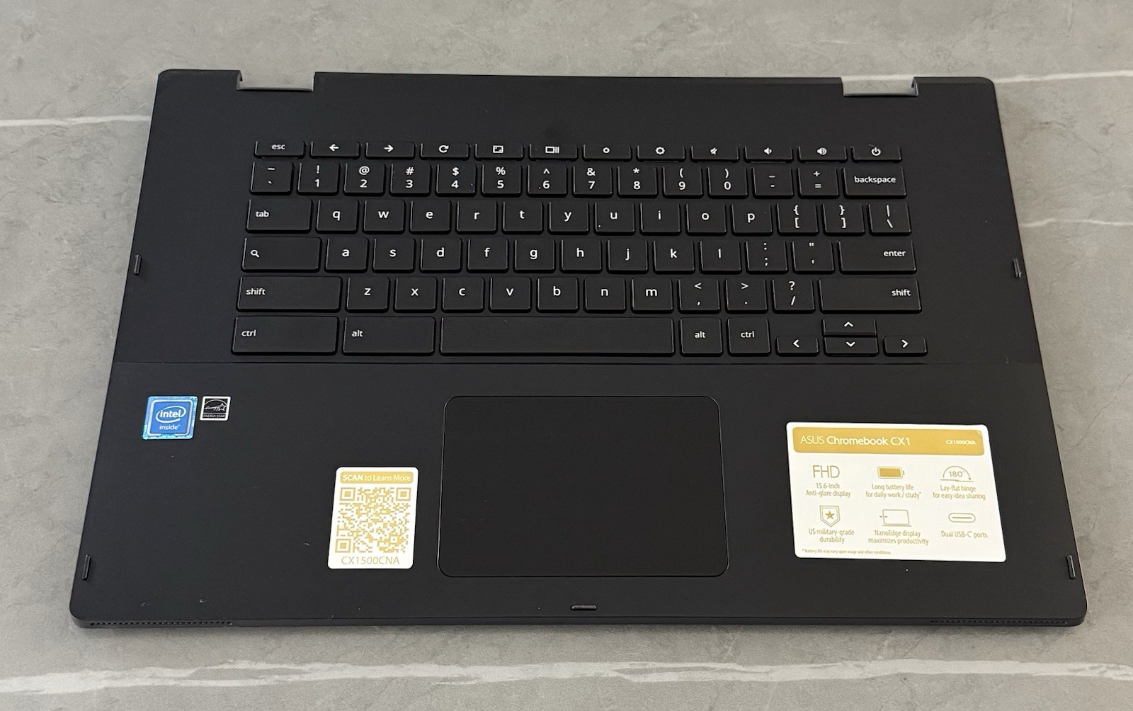 13N1-CWA0501 Asus Chromebook CX1 CX1500CN Genuine Palmrest w/ Keyboard Touchpad