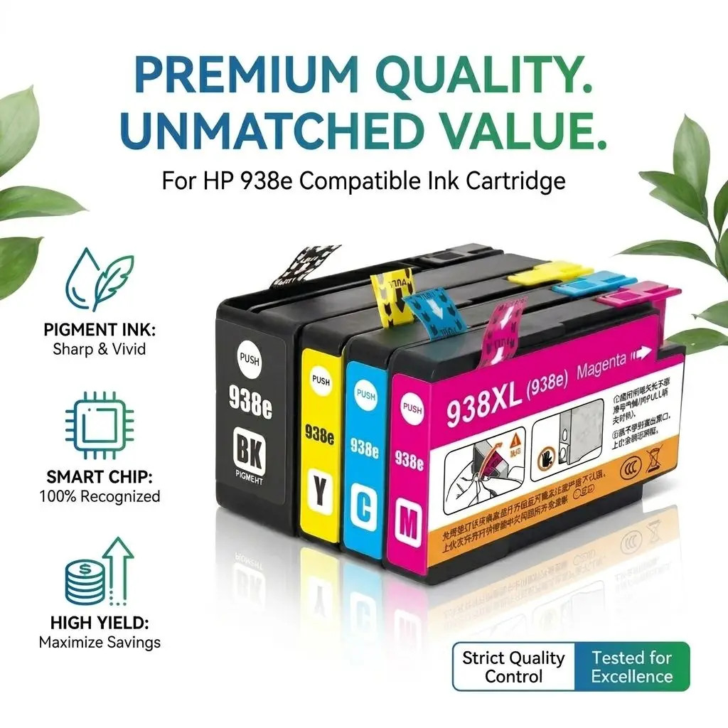 938xl 938e Compatible Ink Cartridges for HP Officejet Pro 9110b 9120b 9130b 9120