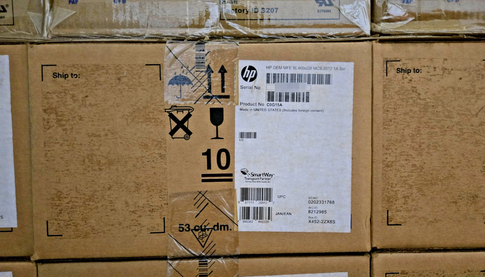 NEW HP Proliant BL460c Gen8 Blade Server 2x Xeon E5-2650 / 16GB DDR3 / 2x 300GB
