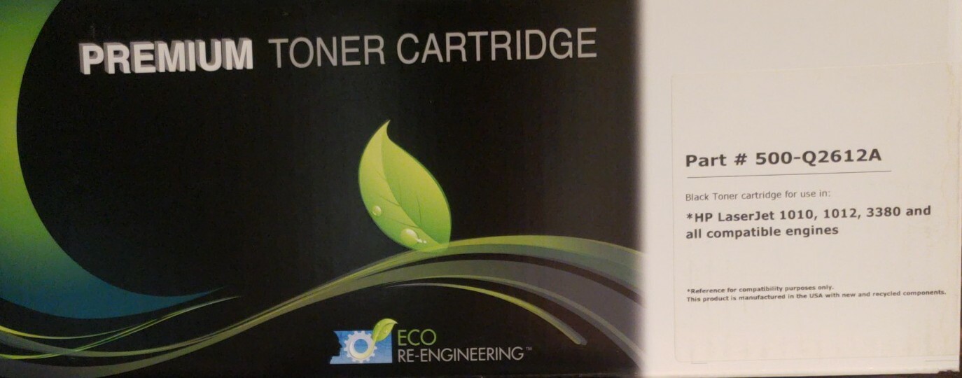 Compatible HP LaserJet 500 Series Black Toner Q2612A