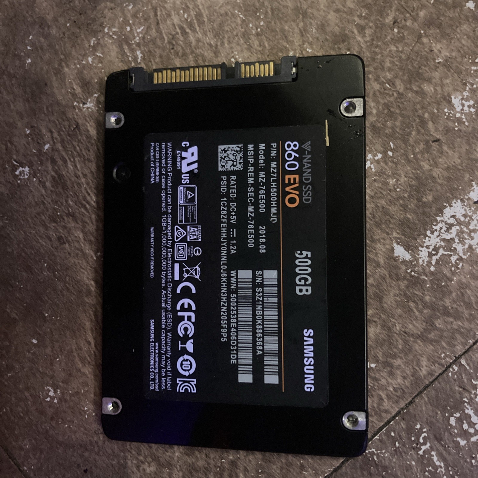 Samsung 860 EVO 500GB SSD