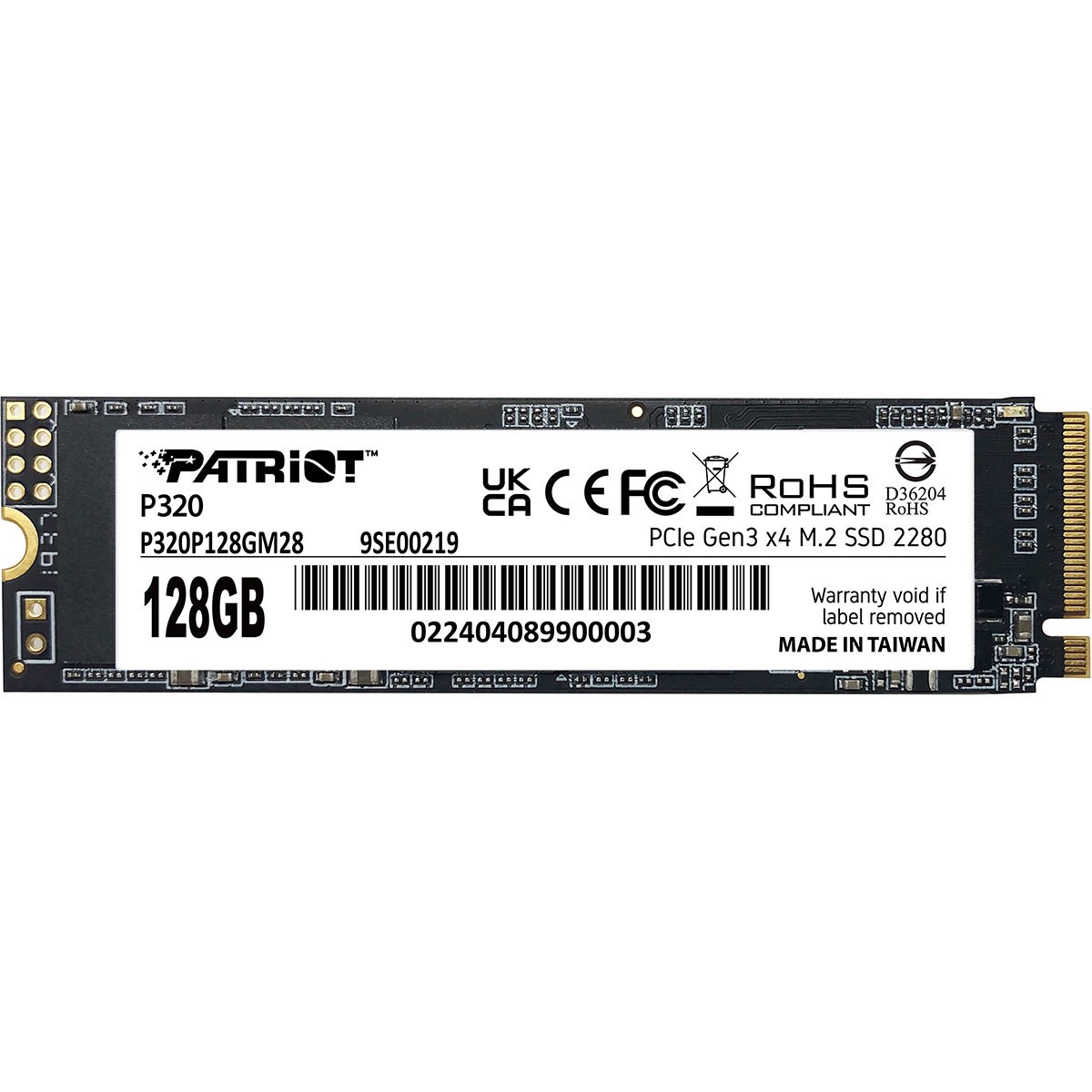 Patriot P320 128GB M.2 2280 PCIE Gen3 x4 SSD. The P320 is Patriots next generati