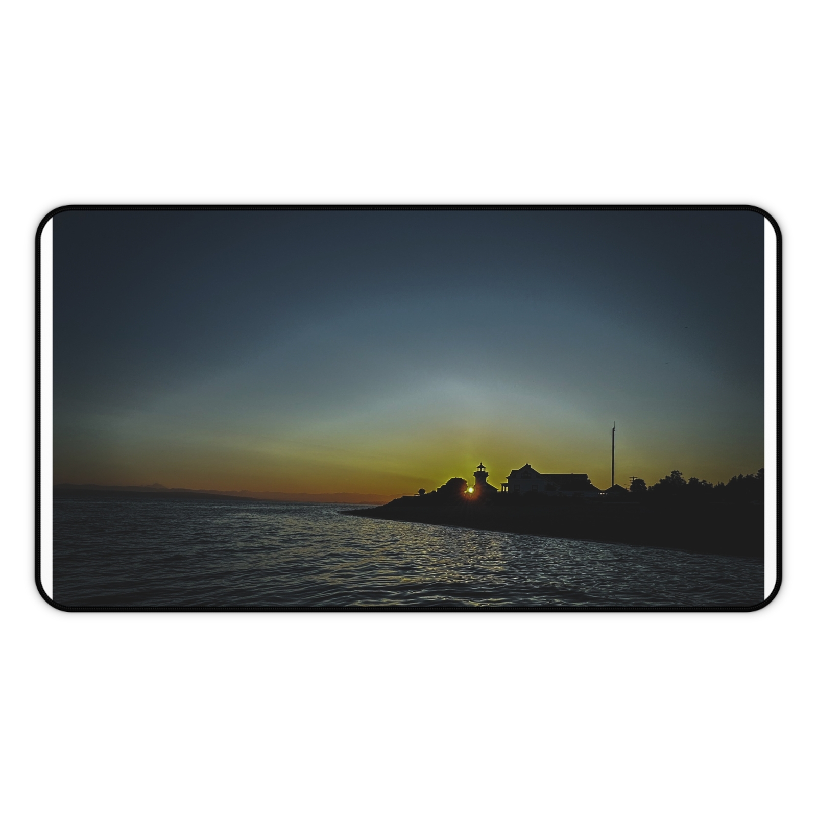 Serene Sunset Desk Mat - Coastal Relaxation Home Office Accessory