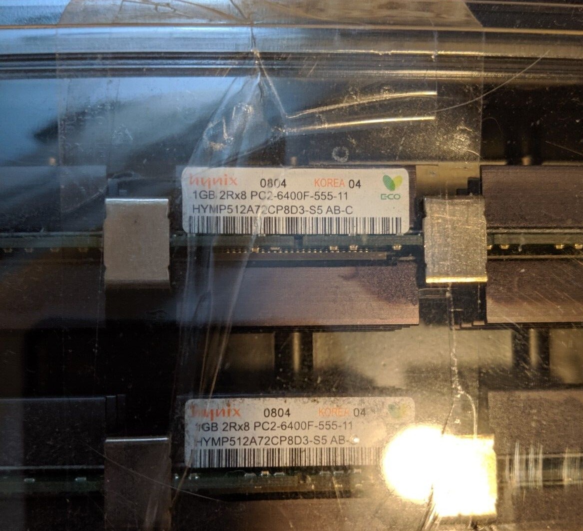 Hynix 4GB Total (4x1GB)  PC2-6400F-555-11 DDR2 RAM for  2006/2007/2008 Mac Pro