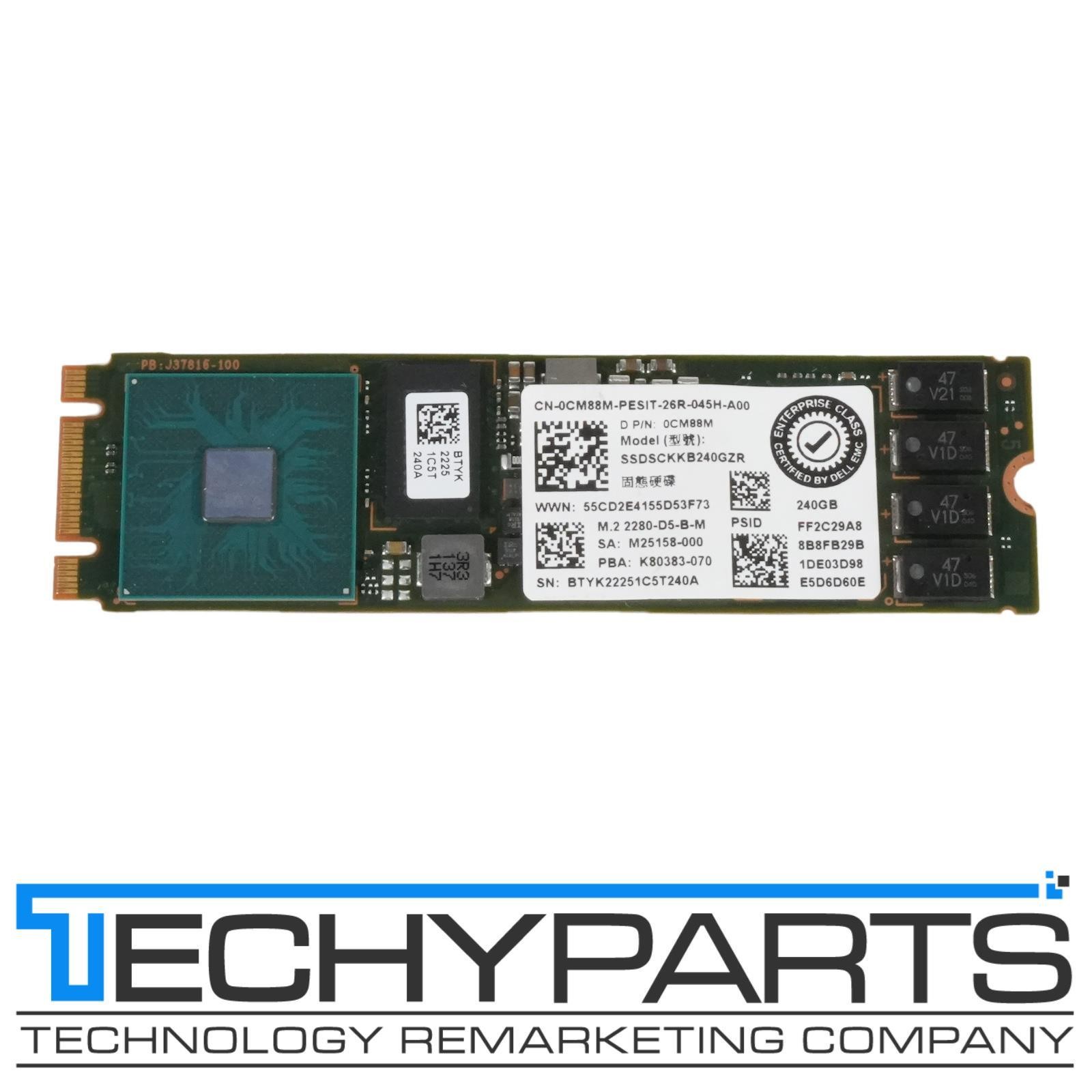 Dell CM88M BOSS 240GB 6Gb/s SATA M.2 SSD Intel D3-S4520 Solid State Drive 95%
