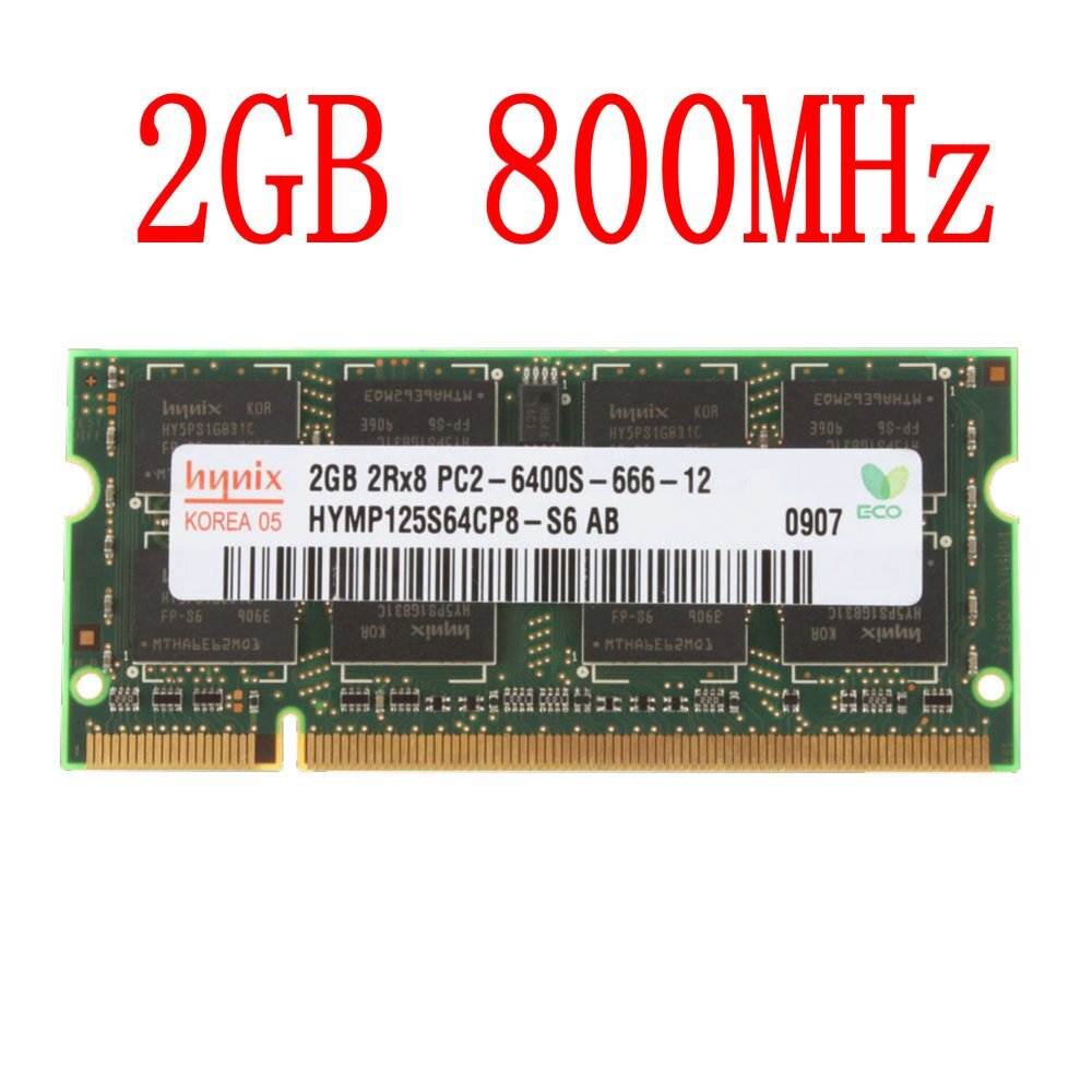2GB 2G 1GB PC2-6400S DDR2-800MHz 200Pin 1.8V SO-DIMM notebook RAM For Hynix LOT