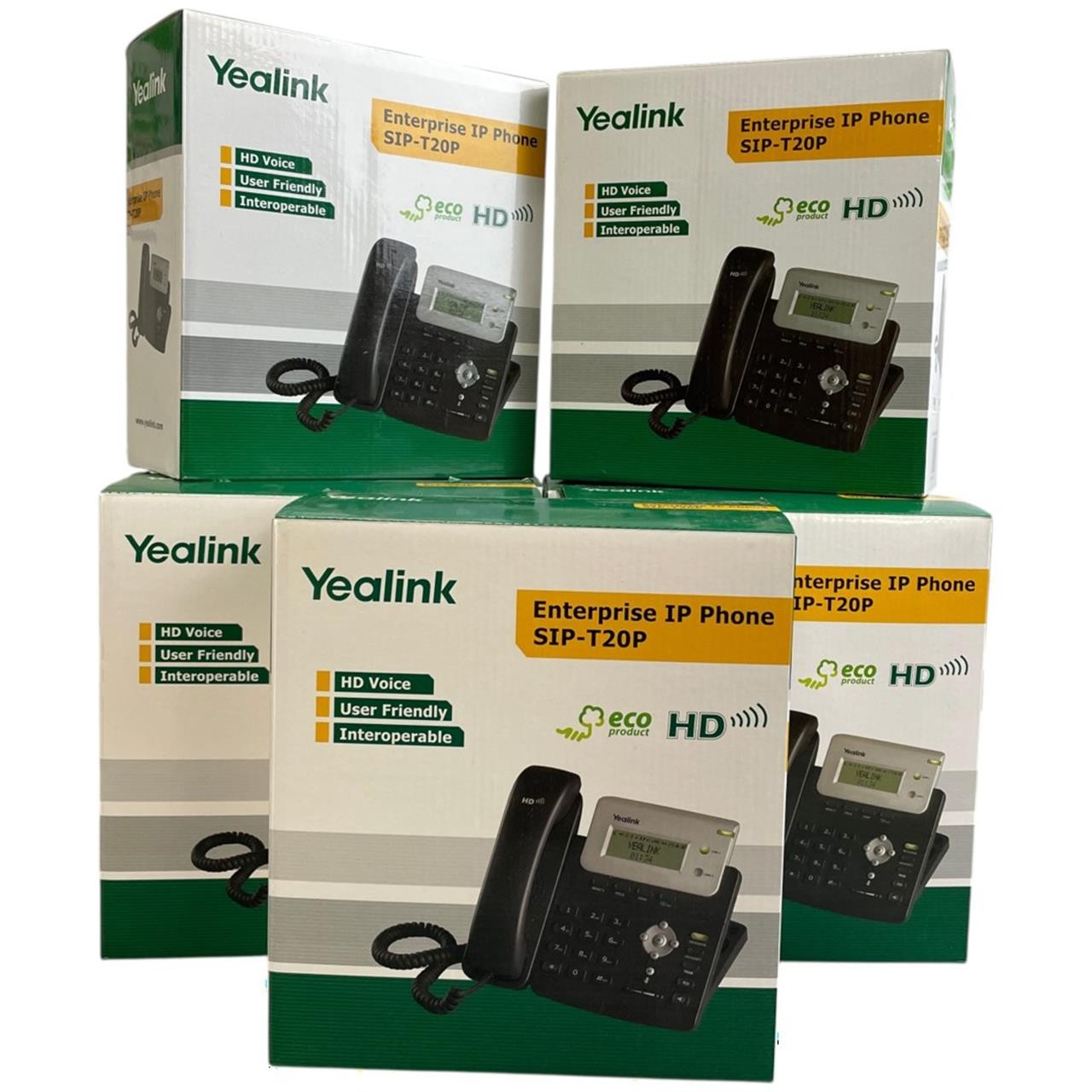 Lot of 10 | Yealink SIP-T20P Two Line IP Enterprise HD IP Phone | NEW