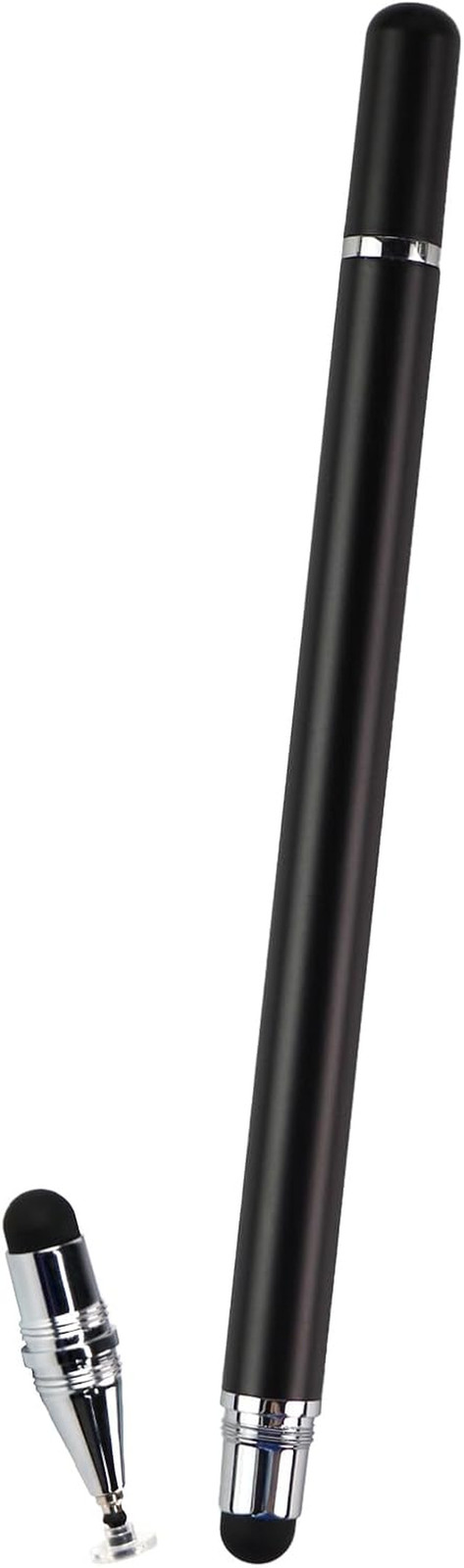 3-In-1 Professional Stylus Pen, White Metal Barrel with Capacitive Tip, Digital