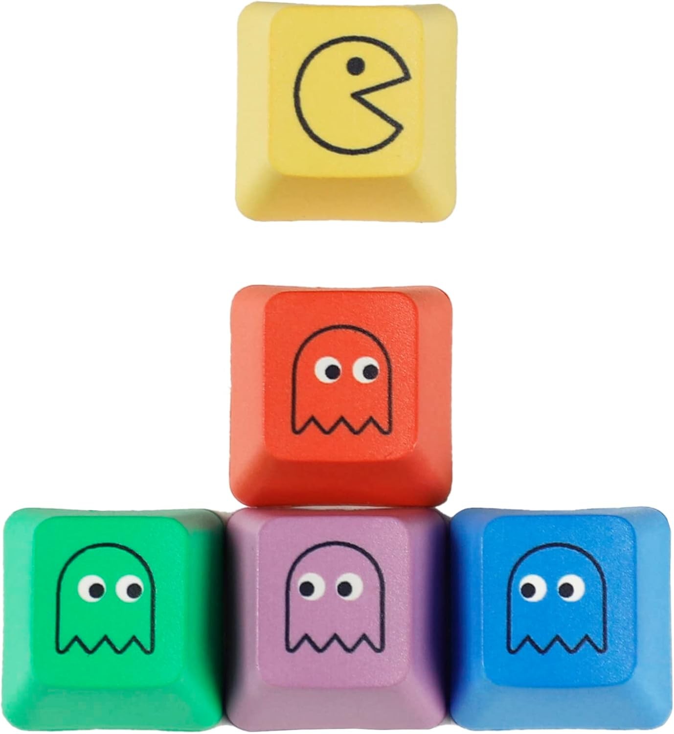 OEM Profile Pac-Man 5 Dye PBT Keycaps MX Mechanical Keyboard Sublimation