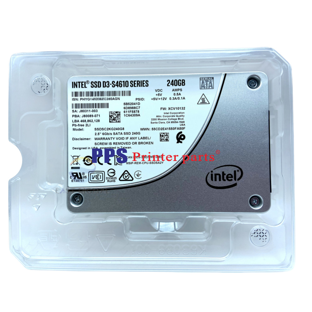 Intel SSDSC2KG240G801 D3-S4610 240G Series 2.5'' TLC 3D2 7mm SATA 6Gb/s SSD