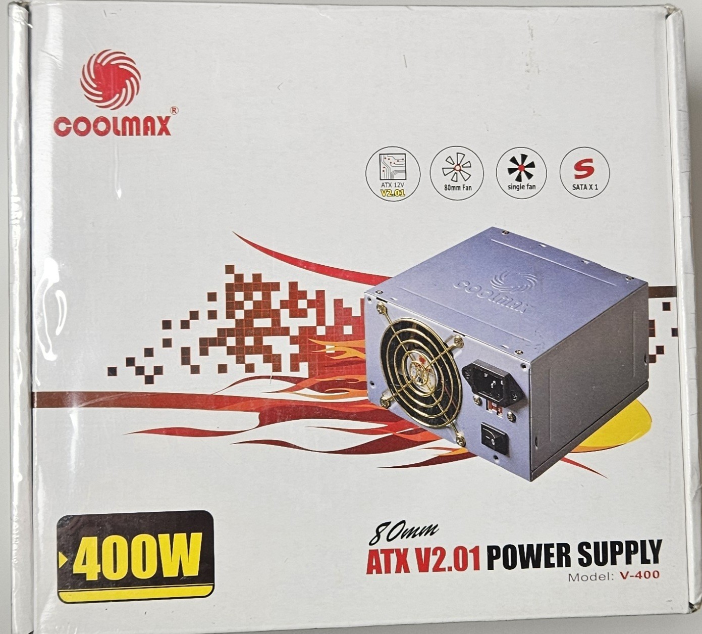 Coolmax V-400 400 Watt ATX 12V Power Supply