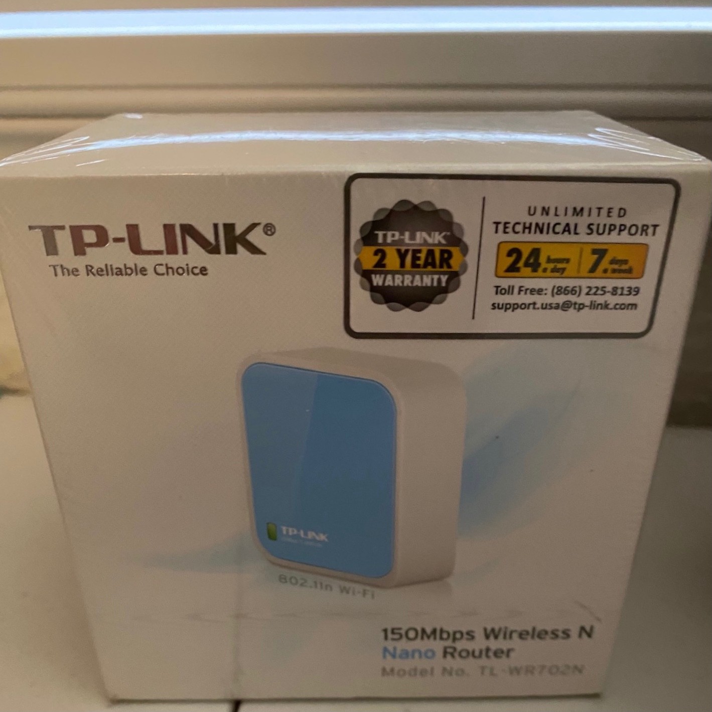 TP-LINK NANO (TL-WR702N) 150MBPS WIRELESS N NANO WIFI TRAVEL ROUTER WHITE NIB